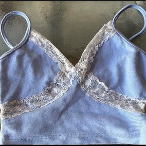 Baby Blue Cami Lace Top